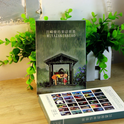 Hayao Miyazaki Oil Painting Postcard